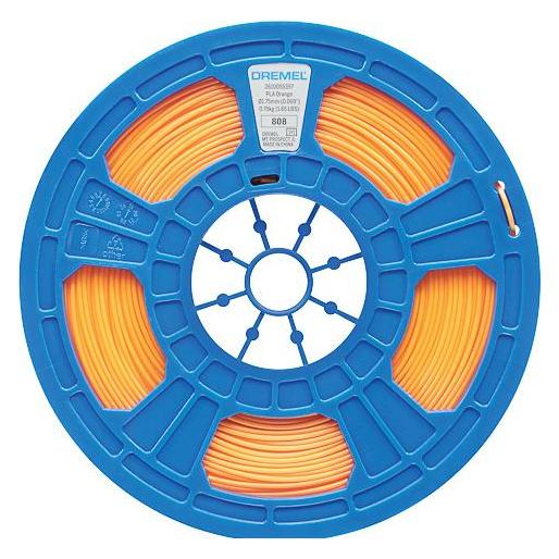 Dremel PLA 1,75mm ORANGE 0,75kg 3D FILAMENT (PLA, 750 g, 1.75 mm) (3PIEPL04JA)