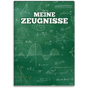 itenga Zeugnismappe 33105232, mit Motiv, A4, Sichtbuch, Motiv Formeln, mit 10 Hüllen