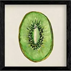 POSTER Kiwi 20X20cm Schwarzer Rahmen