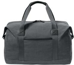 Port Authority BG8030 Washed Canvas Duffel in Grey Steel size OSFA   Cotton