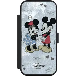Nivocase Klapphülle für Apple iPhone Air Handyhülle aus Kunst Leder NIVOflip schwarz Disney Vintage (Apple iPhone Air), Smartphone Hülle, Schwarz