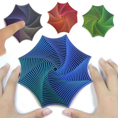 Uplift Picks OctaSpin 3D Printed Octagonal Fidget Toy For Stress Relief luminous
