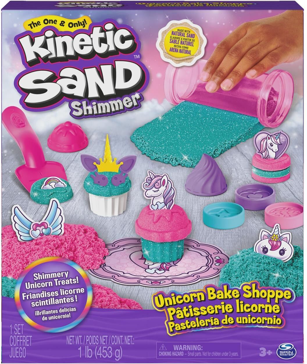 Spin Master Kinetic Sand: Shimmer - Unicorn Bake Shoppe (6065201)