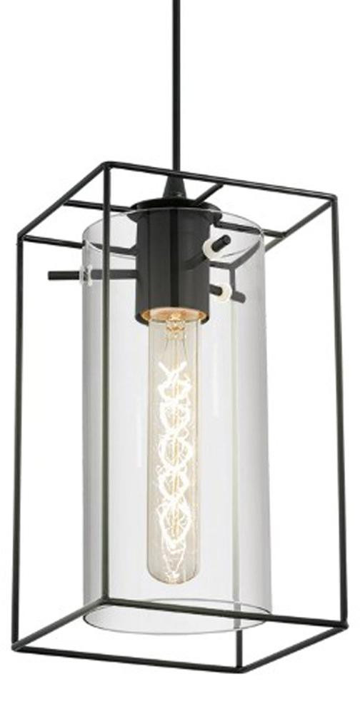 Eglo Loncino Flexibele Hanglamp, Zwart, Transparant, Rechthoekig