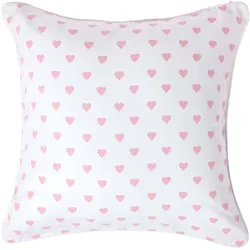 KISSENHÜLLE Herzen 60/60 cm, 100% Baumwolle