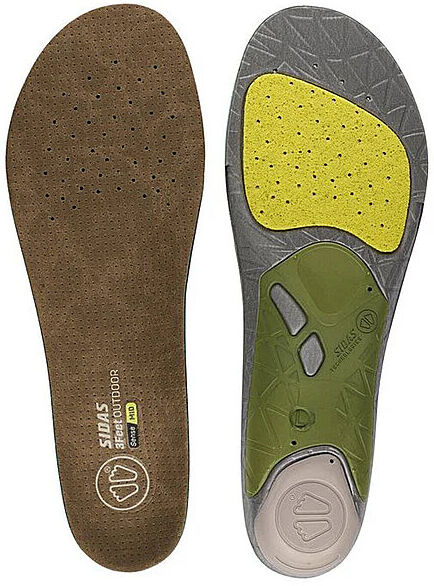 SIDAS Einlegesohlen fürs Wandern - 3Feet Outdoor Mid grün   42/43 B