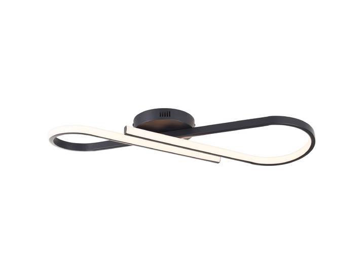 BRILLIANT LED Deckenleuchte Hinton , schwarz, 1, H: 7cm, 1 Stk., Leuchten, 66x20 cm, 2800lm, 3000K, dimmbar, Metall, schwarz, LED Deckenleuchte