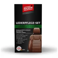 Lederpflege Set Nigrin Seife und Balsam für weiches, geschmeidiges&dauerhaft geschütztes Glattleder