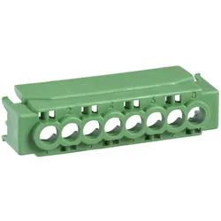 Schneider Electric 13582 Isolierstoffabdeckung für Klemmenblöcke, 8 -Loch, grün