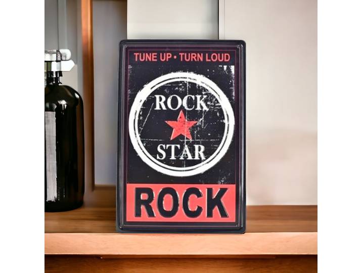 Plaque publicitaire Rock Star