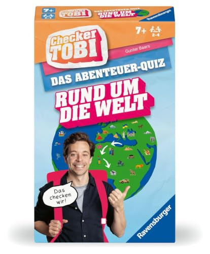Ravensburger Checker Tobi Around the World - Avonturenquiz voor kinderen vanaf 7 jaar