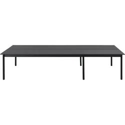 Linear System 1 Tisch schwarz Sperrholz lackiert