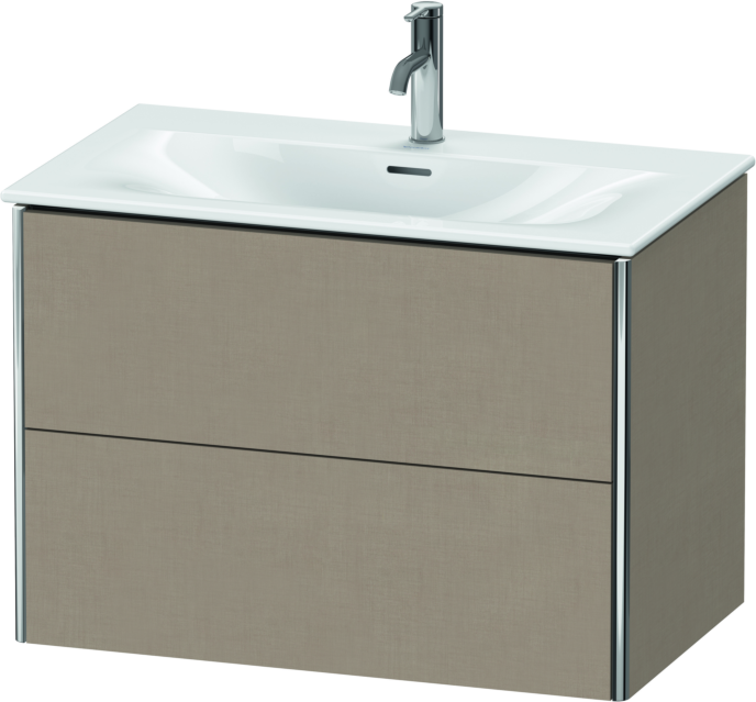 Duravit XSquare Waschtisch-Unterschrank XS432407575 81x56x47,8cm, Leinen, 2 Schubkästen