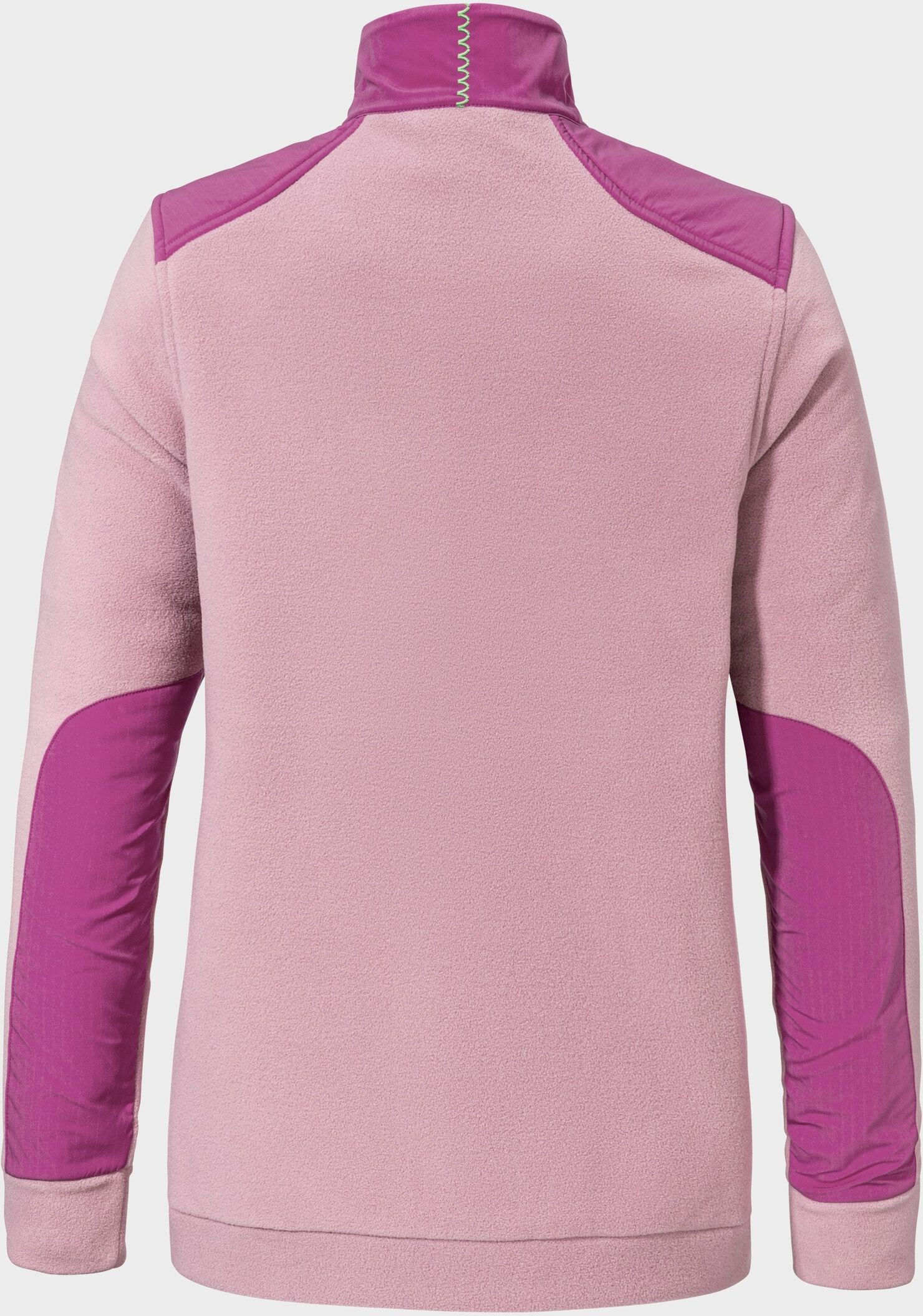 Fleecejacke SCHÖFFEL "Fleece Jk Style Maghera WMN", Damen, Gr. 38, pink (3105, rosa), Oberstoff: 100% Polyester. Oberstoff Besatz: 100% Polyester, regular fit, hoch geschlossener Ausschnitt, Jacken Fleecejacke 3105, rosa 38