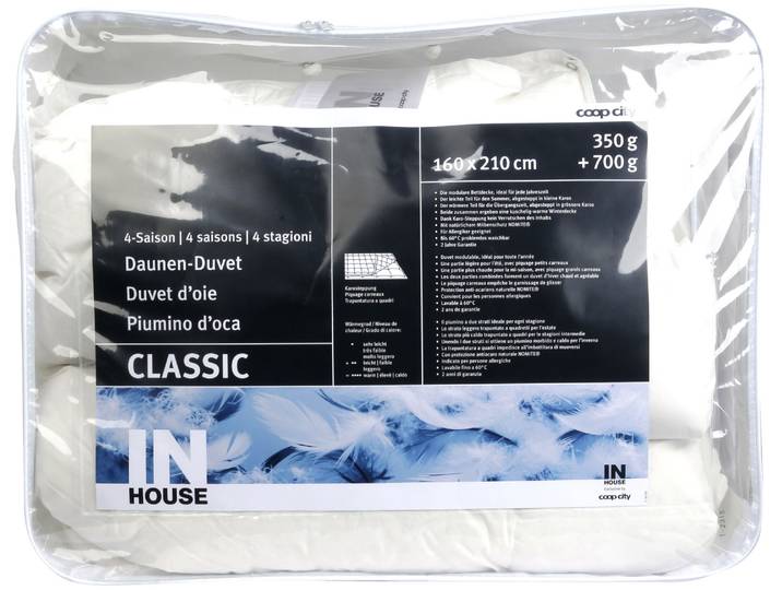 Inhouse Duvet Classic 4-Saison 160x210cm