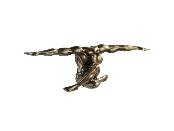 Skulptur Cliffhanger Champagnerfarben
