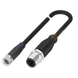 BALLUFF BCC03F5 Verteilerleitung Buchse, gerade, Stecker, gerade 0.60 m Polzahl Sensoren: 3, 3 1 St.