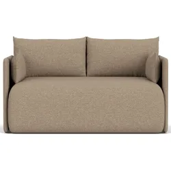 Offset 2-Sitzer-Sofa beige ausziehbar