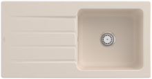 Villeroy & Boch 336001FU Architectura 60 Ivory Keramikspüle Handbetätigung Einbauspüle 60 cm Unterschrank