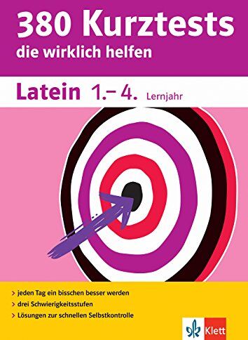 Klett 380 Kurztests Latein 1.-4. Lernjahr: Kurztests, die wirklich helfen - Preis vom 15.10.2026 23:06:25 h