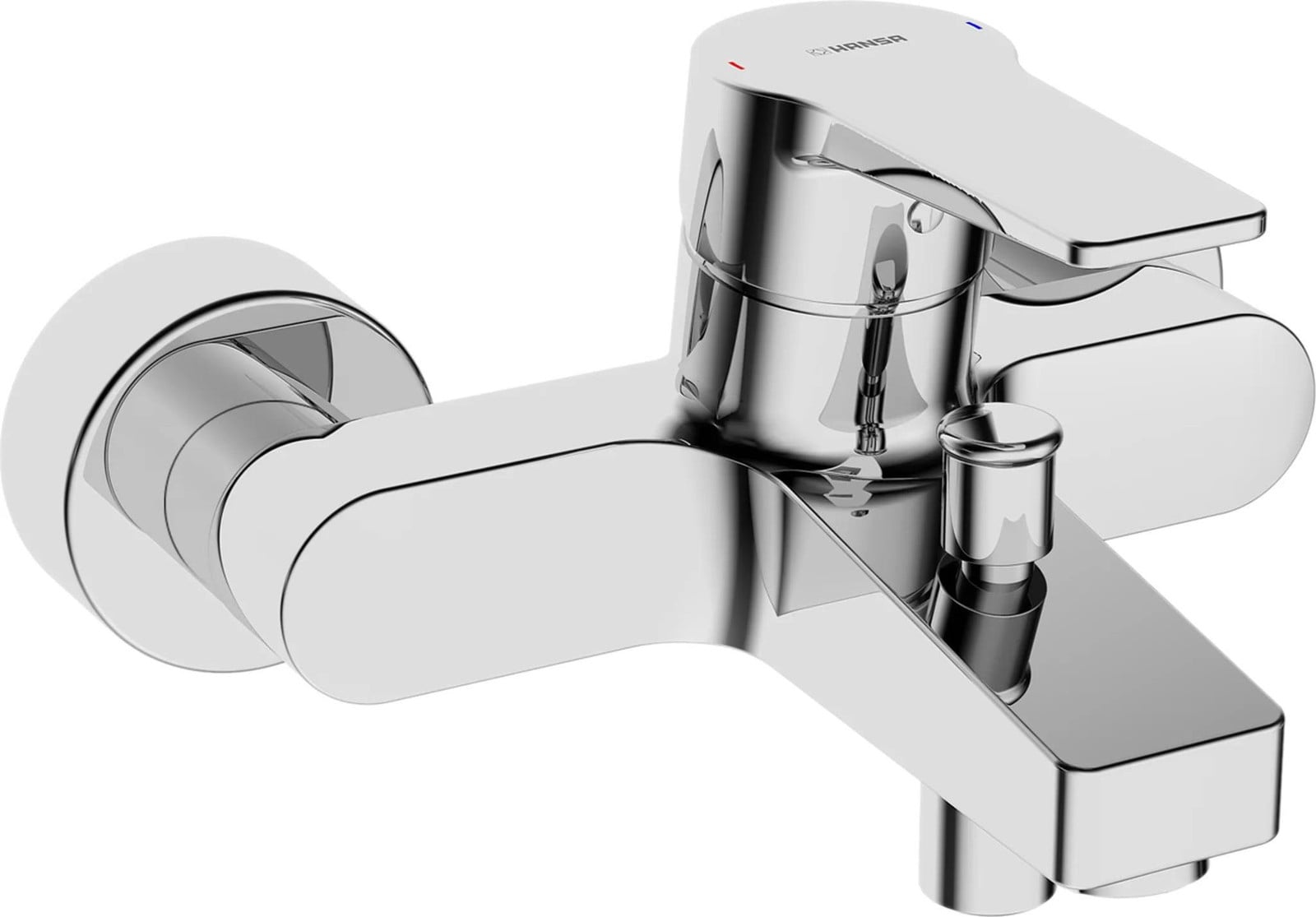 Hansa Twist Wandmengkraan met Volledige Hendel, Chroom