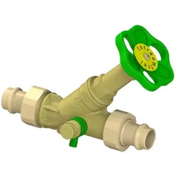 Schlösser Freistromventil 0015871800001 DN 20, 18mm, AG, mit Entleerung, nichtsteigende Spindel