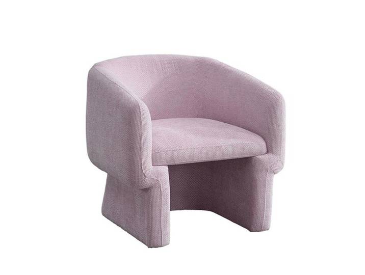 KAYLI - Fauteuil cabriolet en tissu rose