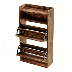 COSTWAY Schuhschrank mit 2 Klappen, für Flur, Diele und Wohnzimmer