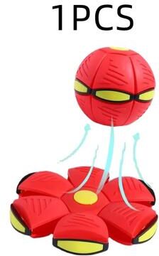 Youfap Market Fun Elastic Dog Pet Toy Flying Saucer Bouncing Ball For Outdoor Exercise red