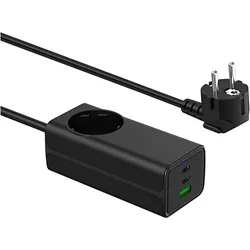 Akyga AK-CH-21 (65 W, 4 Ports), USB Ladegerät, Schwarz
