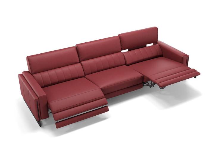 Designersofa MARA 3-Sitzer Leder Couch