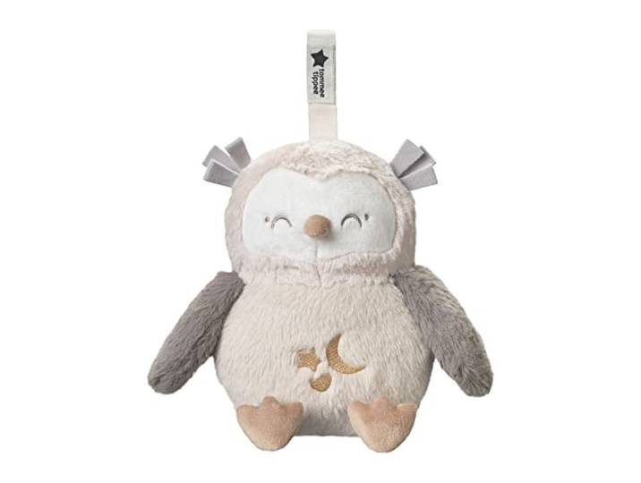 Tommee Tippee Deluxe Ton- und Licht-Einschlafhilfe für Babys und Kleinkinder mit CrySensor, OllieEule, 6 beruhigende Klänge und Nachtlicht, USB-aufladbar und maschinenwaschbar
