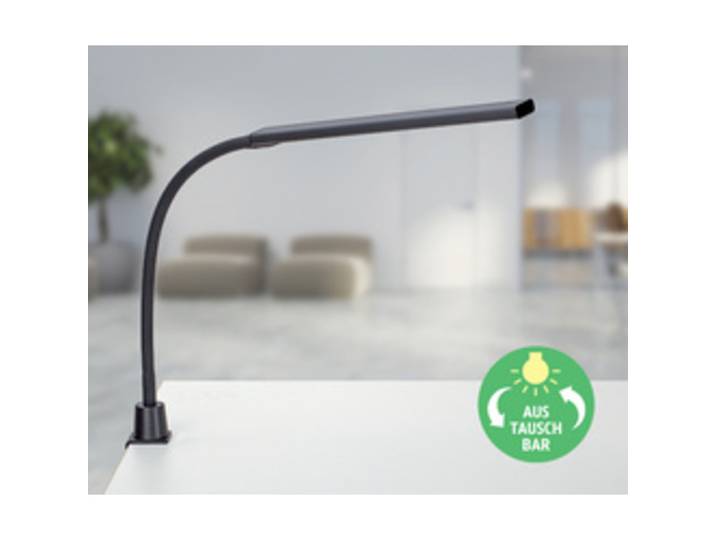 Lampe de bureau à LED MAULpirro, avec pince, blanc