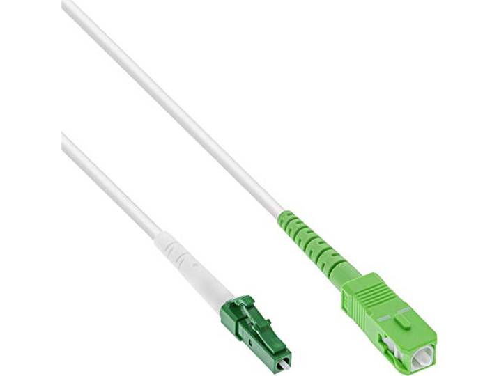 InLine® LWL Simplex kabel, FTTH, LC/APC 8° naar SC/APC 8°, 9/125µm, OS2, 10m