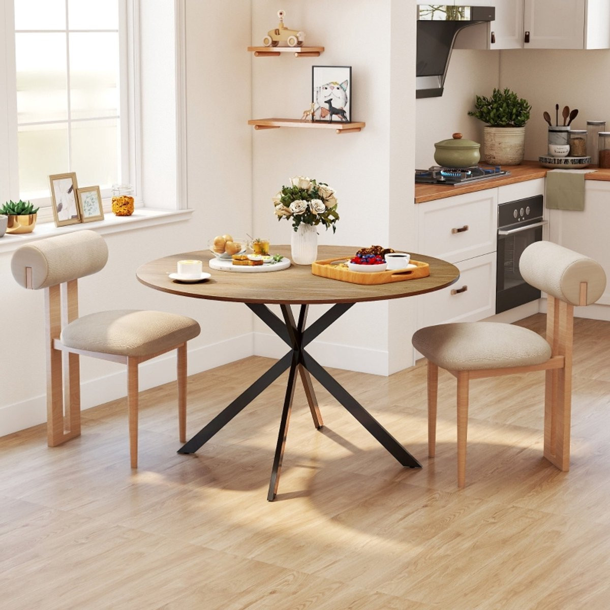 HAUSS SPOLE Eettafel - Rond - Eikenhout - Ø120 cm
