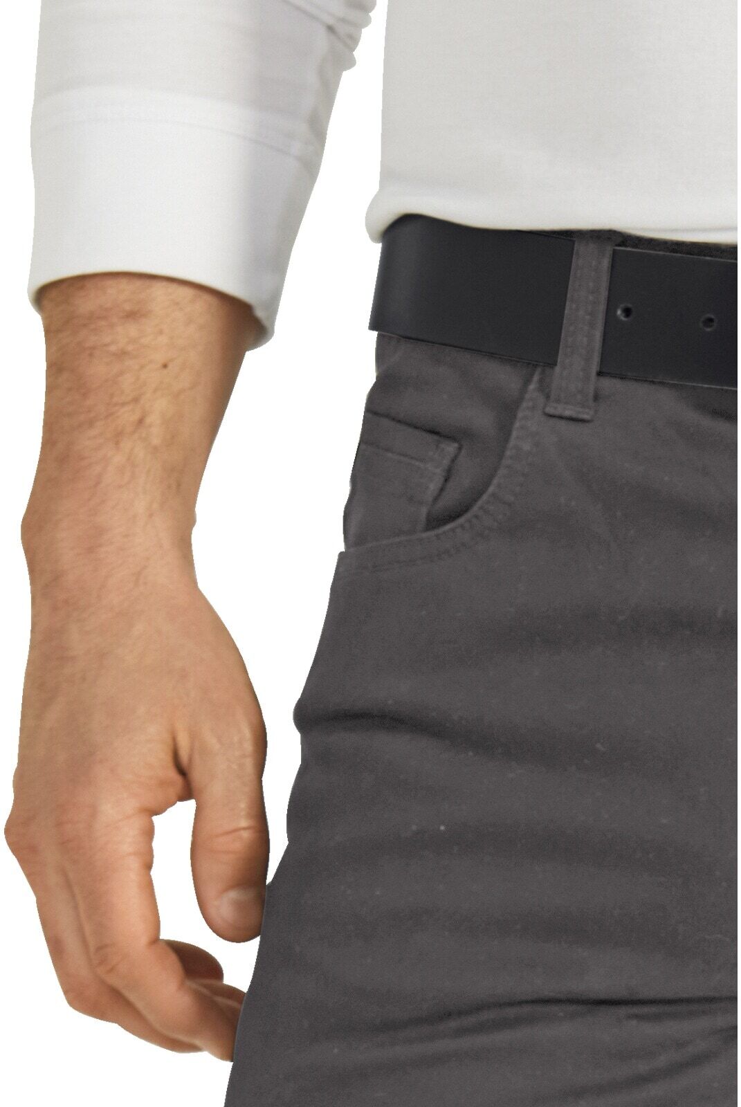 Thermohose BABISTA "Thermohose MODAAZZURRO", Herren, Gr. 26, N-Gr, grau, Obermaterial: 97% Baumwolle CO. 3% Elasthan EL., Hosen Thermohose