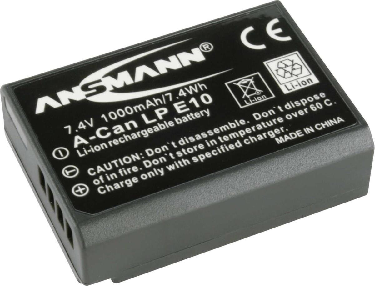 Ansmann 1400-0018 A-CAN LP E10 lithium-ion batterij voor digitale camera, 1000 mAh