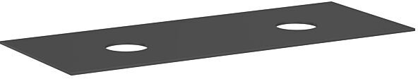 Hansgrohe Xevolos E Konsole 54332760 1370 x 550 mm, schiefergrau matt, 2 Ausschnitte