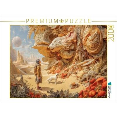 CALVENDO Puzzle Paradies für Tiere | 2000 Teile Lege-Größe 90x67cm Foto-Puzzle für glückliche Stunden