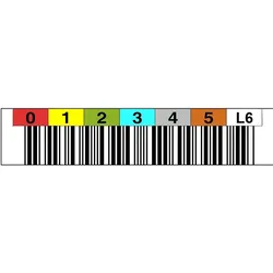 Astar, Etiketten, LTO6 HORIZ. 000400-000499 (100) LTO6400499 TRIOPTIC Barcode-Etiketten