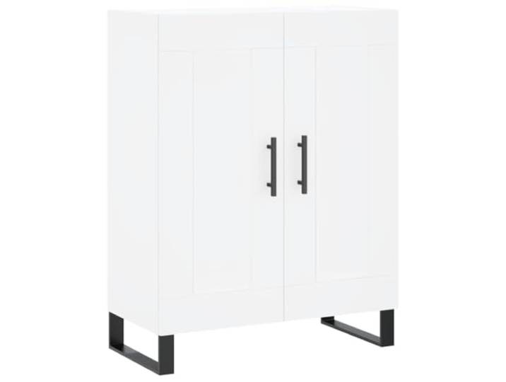 Sideboard Weiß 69,5x34x90 cm Holzwerkstoff Klassisches Design, glatte Oberfläche, Festigkeit, Stabilität, Feuchtigkeitsbeständigkeit, viel Stauraum, Oberplatte für Deko