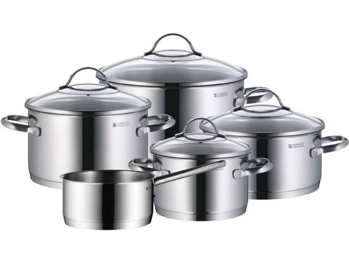 WMF Provence Plus - Pannenset - 5-delig - Geschikt voor Inductie - RVS - Inclusief Deksels