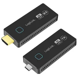 LogiLink HDW0104 (0.09 m), Videokabel, Schwarz