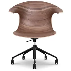 Infiniti Drehstuhl Loop 3D Wood 5 Star updown Holz Braun Walnuss