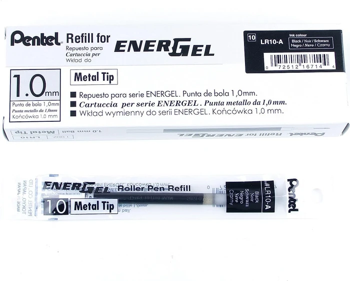 Pentel 12 LR10 Gelschreibermine schwarz