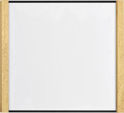 moedel Türschild LMH, Aluminium- und Holzrahmen, Holzart wählbar, Polyester-Abdeckung, Klebemontage, B 159,5 x H 150,5 mm, schwarz/Ahorn