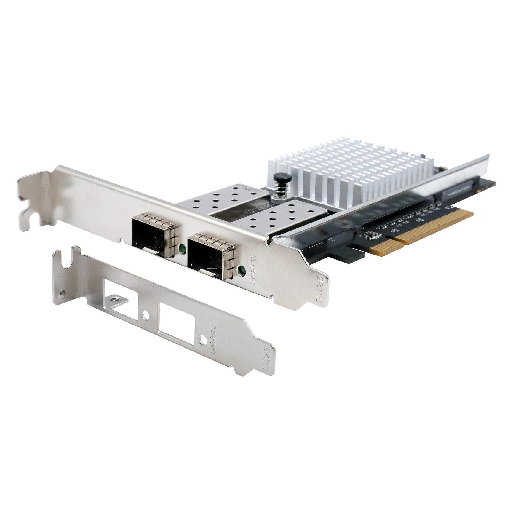 Exsys PCI-E Karte Netzwerk SFP+ 2x 10 Gbit/s (Intel) (PCI-E x8) (EX-60232)