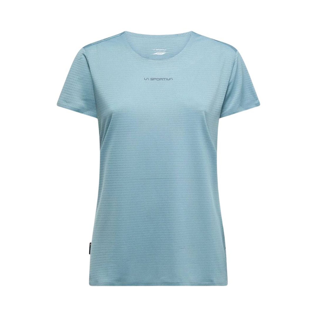 Camiseta La Sportiva Pure de Manga Curta Azul Mulher, Tamanho S Mulher