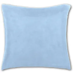 Bestlivings Kissenhülle Kuschel 60x60cm Kissenbezug Dekokissen Auswahl: blau - babyblau mit Füllung