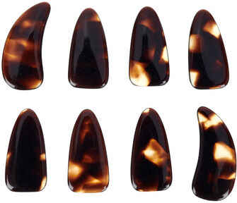 Thomann GuZheng Picks DCX 8pcs S Imitation nacre foncée